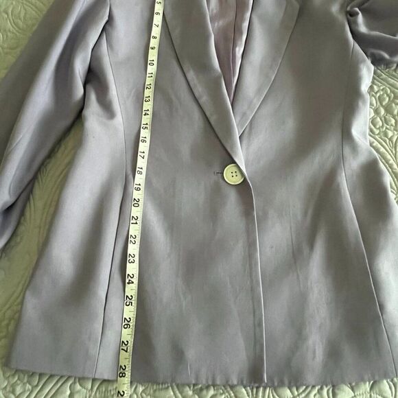 Perry Ellis100% silk Women's  lavender Blazer, Purple  Jacket  Size 10 - Picture 7 of 10